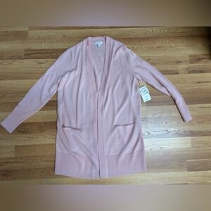 Nordstrom Pink Cardigan Sweater Merino Wool Oversized Women’s size Small